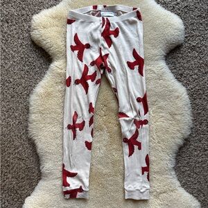 Mini Rodini Red Bird Leggings 6-7 (116/122)